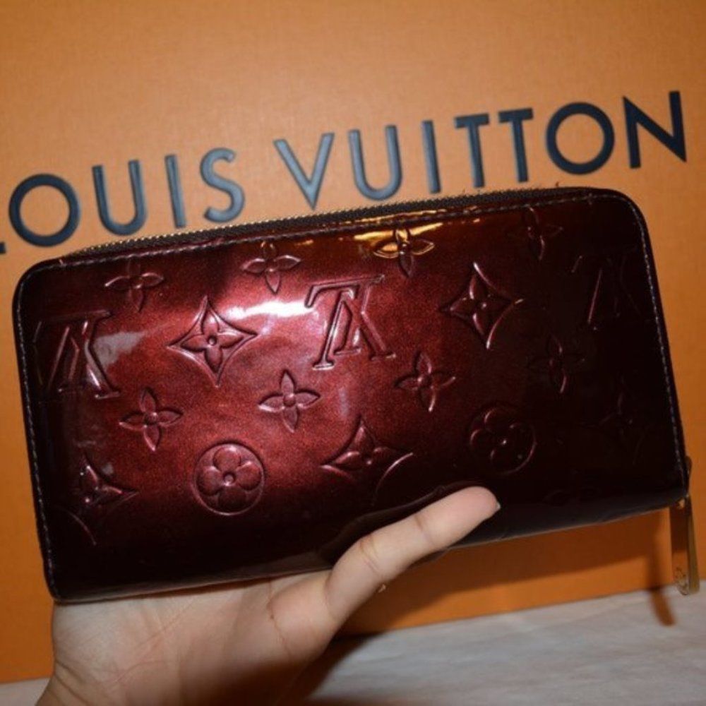 LOUIS vuitton amarante monogram vernis wallet